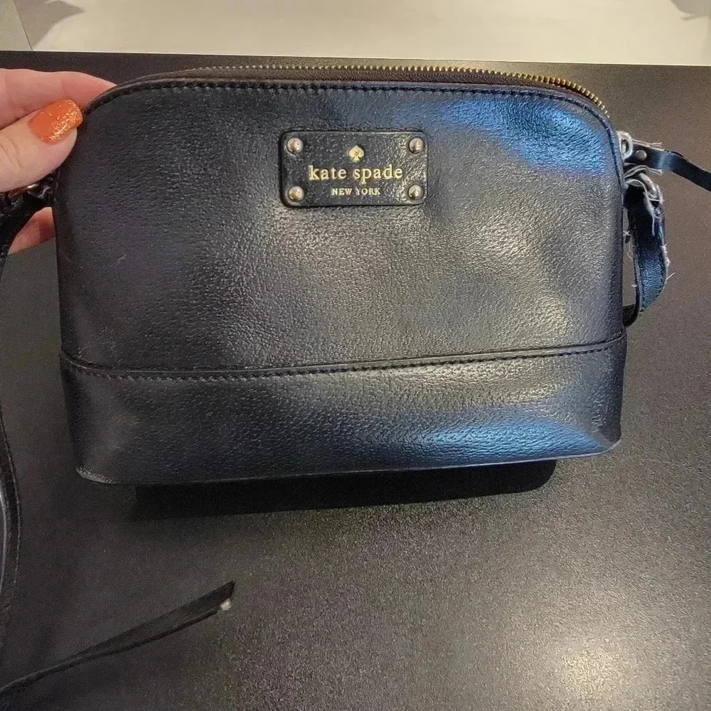 Kate Spade Hanna Berkeley Black Leather Small Crossbody